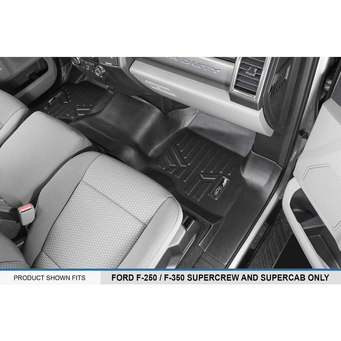 Smartliner Floor Liners Front/2nd Row '17-25 Ford F-250/F-350 Super Duty Super Crew (Black) - Clinch River Fishing USA