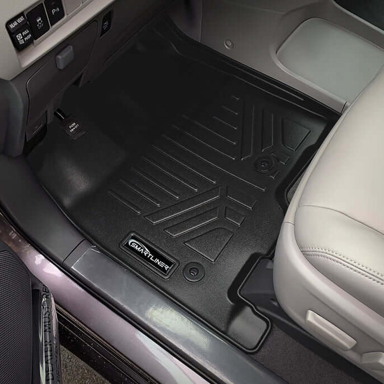 Smartliner Floor Liners Front/2nd Row 2013GÇô2020 Toyota Sienna - 8 Passenger Model (Black) - Clinch River Fishing USA