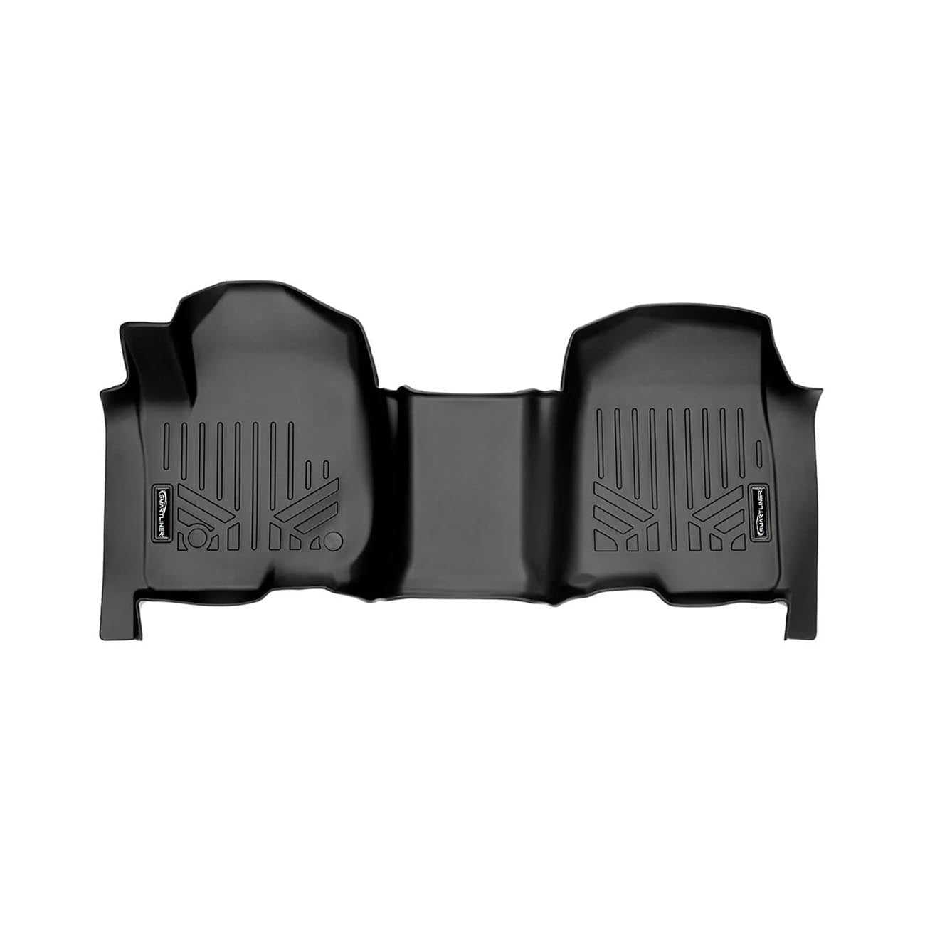 Smartliner Floor Liners Front/2nd Row 2019-2025 Silverado Crew Cab with Transmission Hump (Black) - Clinch River Fishing USA