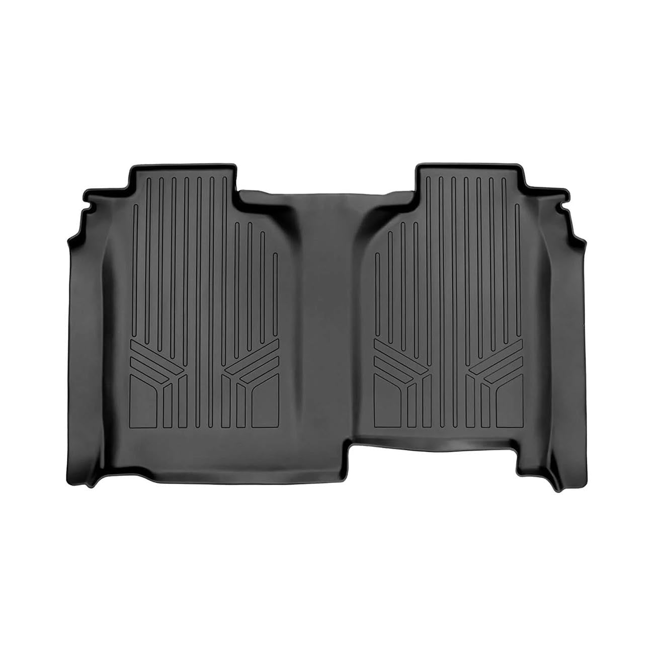 Smartliner Floor Liners Front/2nd Row 2019-2025 Silverado Crew Cab with Transmission Hump (Black) - Clinch River Fishing USA