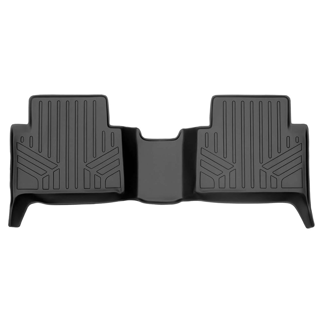 Smartliner Front/2nd Row Floor Liners '15-'22 Chevy Colorado Crew Cab/GMC Canyon Crew Cab (Black) - Clinch River Fishing USA