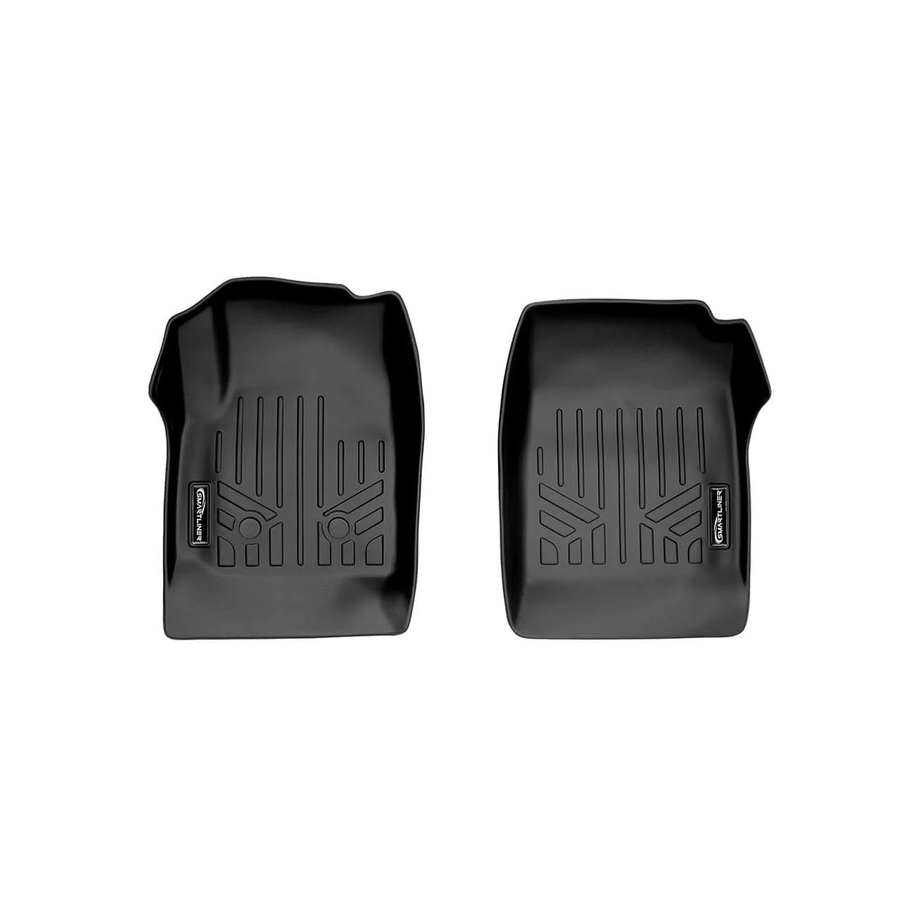 Smartliner Front/2nd Row Floor Liners '15-'22 Chevy Colorado Crew Cab/GMC Canyon Crew Cab (Black) - Clinch River Fishing USA