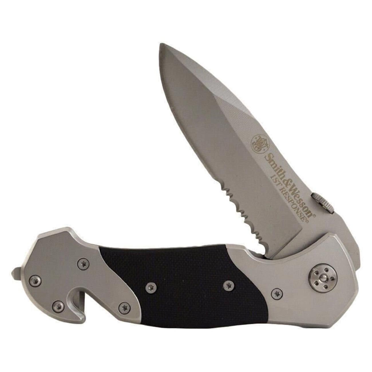 Smith & Wesson 1st Response 3.3" Folding Pocket Knife & Rescue Tool - Clinch River Fishing USA