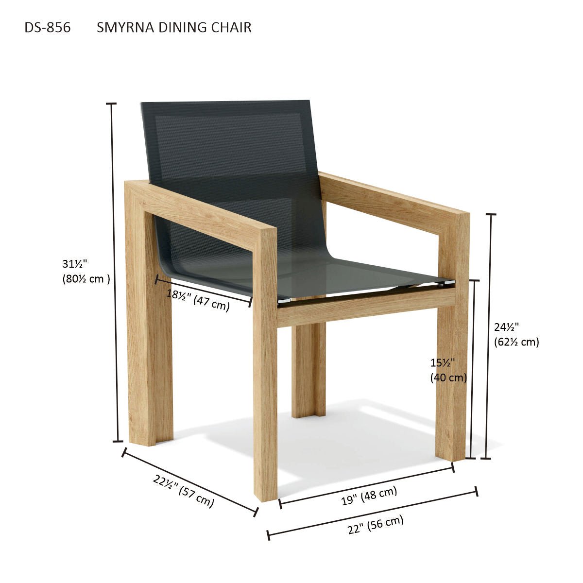 SMYRNA DINING CHAIR - Clinch River Fishing USA