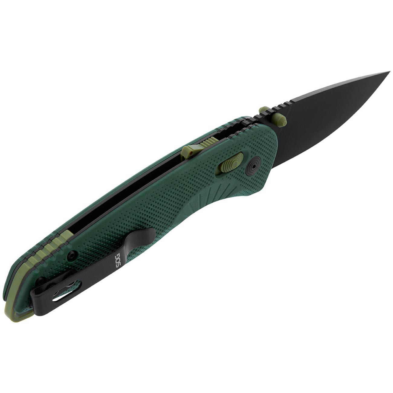 SOG Aegis AT 3.13" Folding Pocket Knife (Forest & Moss) - Clinch River Fishing USA