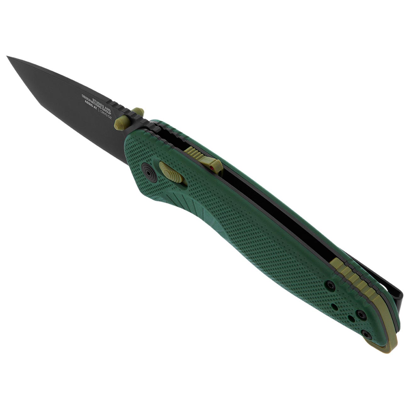 SOG Aegis AT Tanto 3.13" Folding Pocket Knife (Forest & Moss) - Clinch River Fishing USA