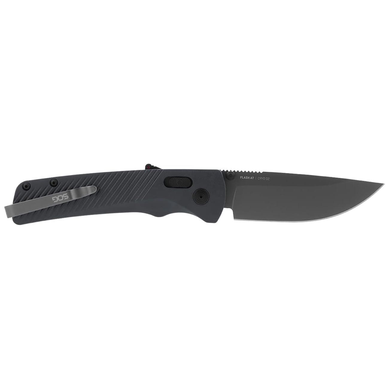 SOG Flash AT 3.45GÇ¦ Folding Pocket Knife (Urban Grey) - Clinch River Fishing USA