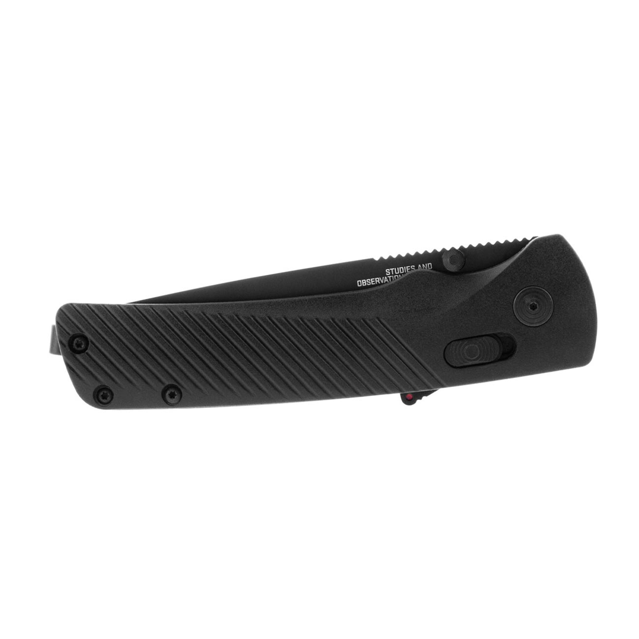 SOG Flash AT Partially Serrated 3.45" Folding Pocket Knife (Blackout) - Clinch River Fishing USA