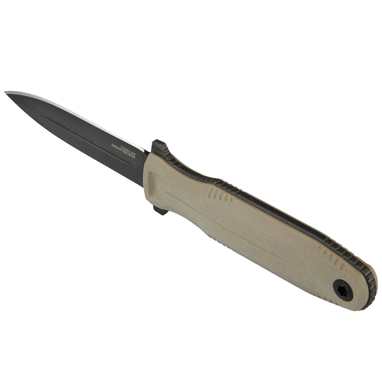 SOG PENTAGON FX 4.7" Fixed Blade Knife (FDE) - Clinch River Fishing USA