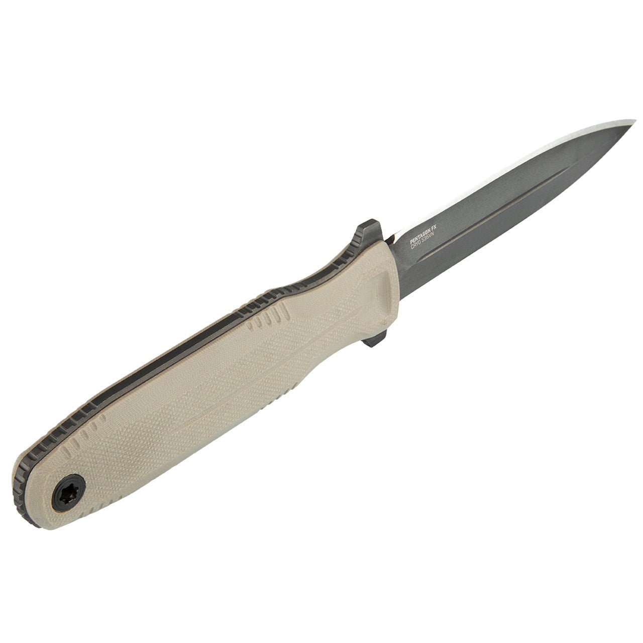 SOG PENTAGON FX 4.7" Fixed Blade Knife (FDE) - Clinch River Fishing USA
