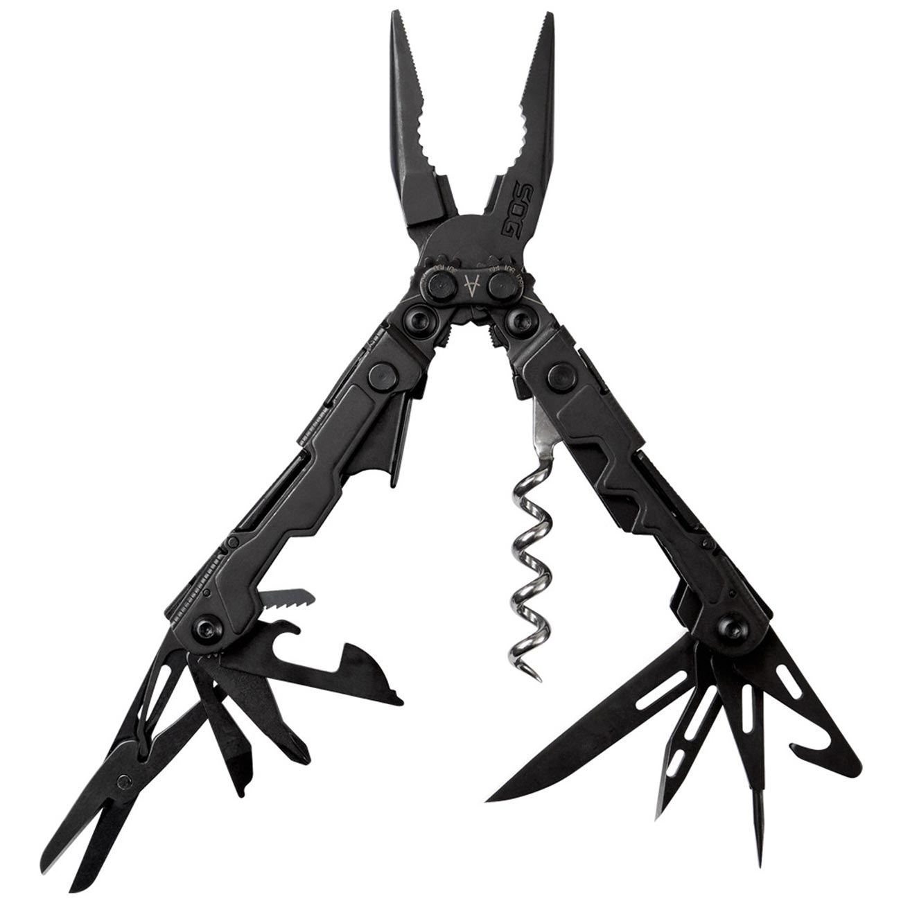 SOG POWERLITRE 19-In-1 Mini Multi-Tool (Black) - Clinch River Fishing USA