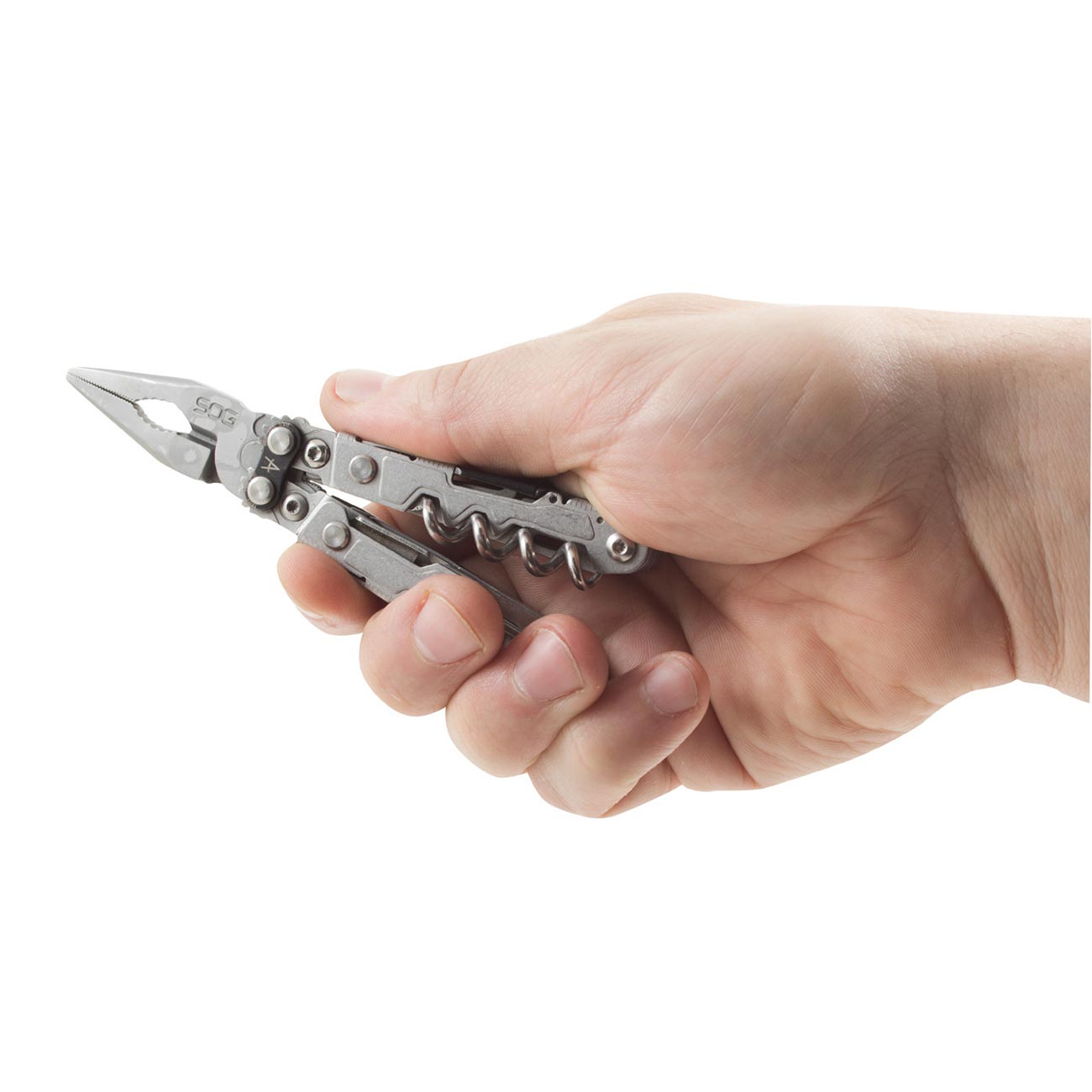 SOG POWERLITRE 19-In-1 Mini Multi-Tool (Stone Wash Finish) - Clinch River Fishing USA