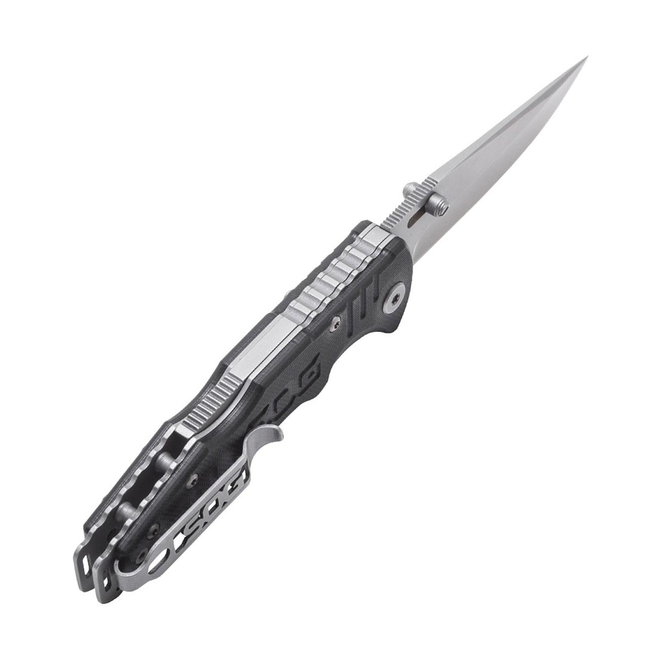SOG Salute Mini- Bead Blast G10 Handle 3.1" Folding Knife - Clinch River Fishing USA