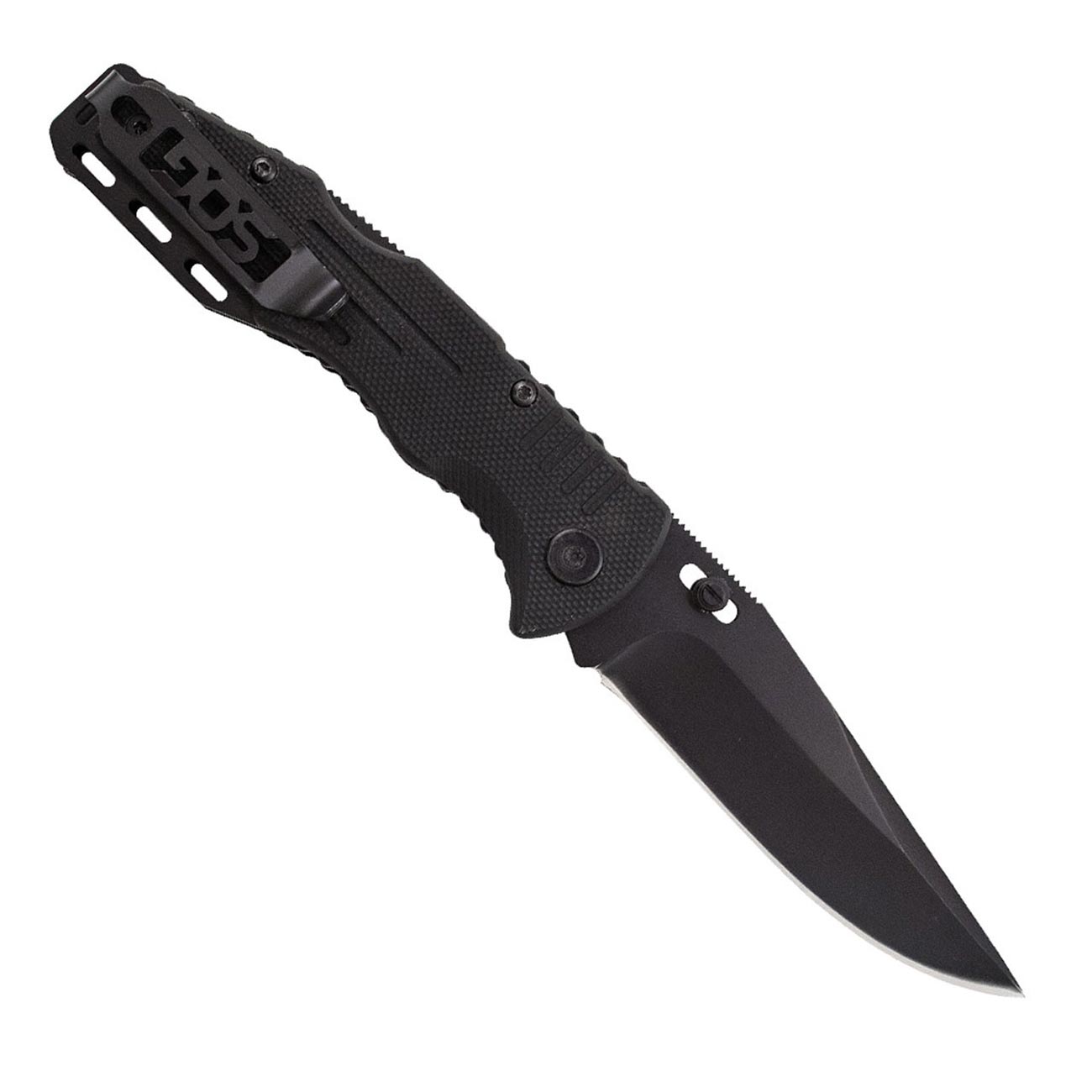 SOG Salute Mini- Black Oxide G10 Folding Knife - Clinch River Fishing USA