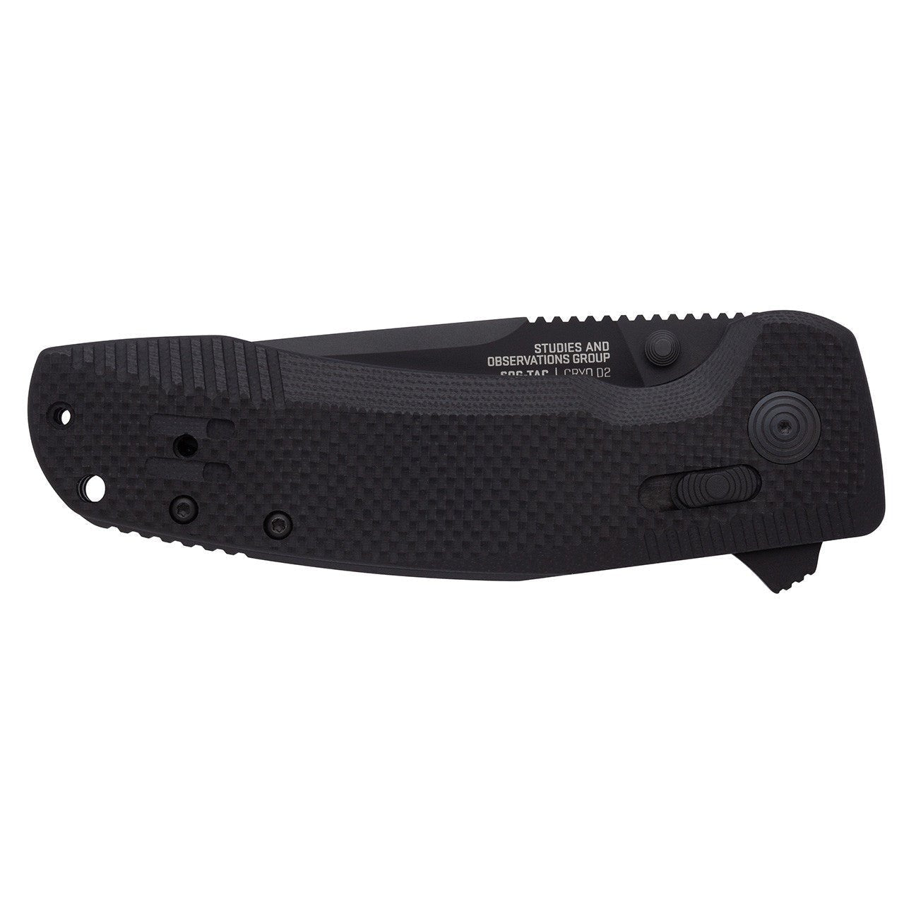 SOG SOG-TAC XR 3.39" Folding Pocket Knife (Blackout) - Clinch River Fishing USA