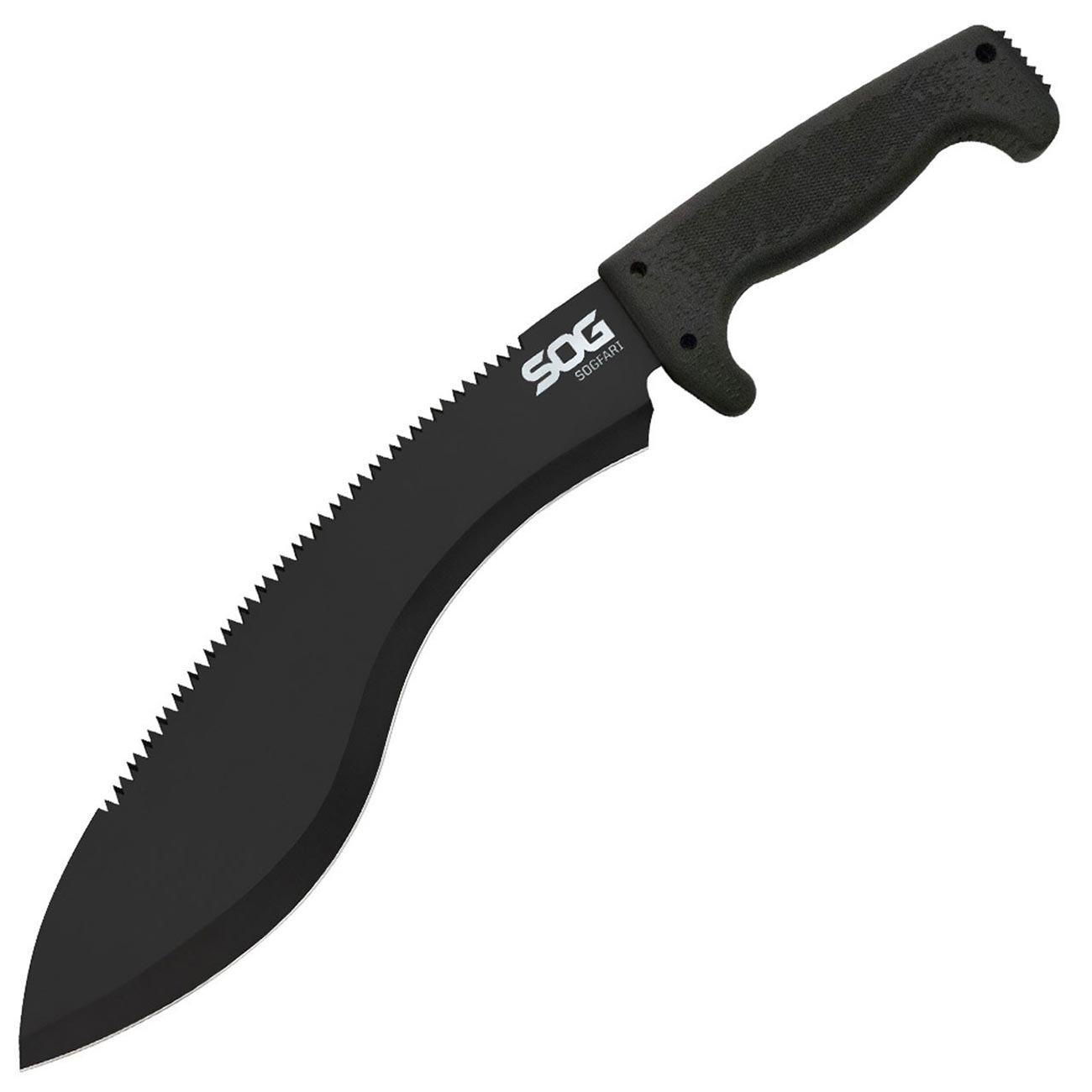 SOG SOGfari Kukri Machete (12" Black) - Clinch River Fishing USA