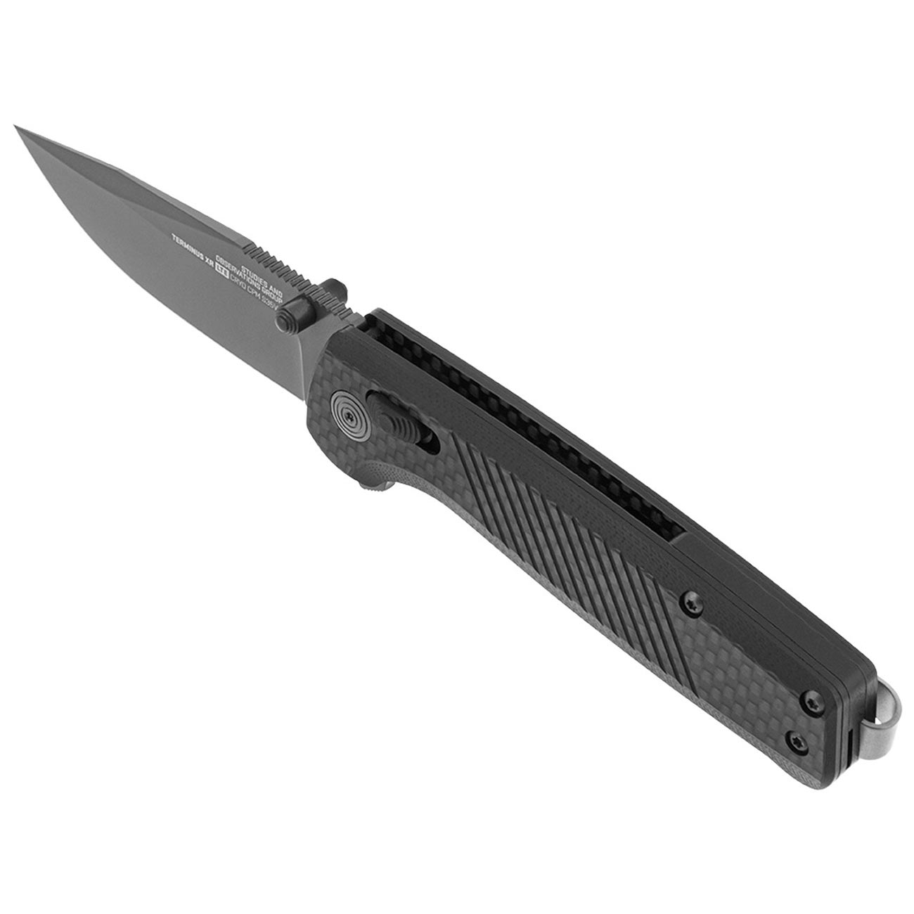 SOG Terminus XR LTE 2.95" Folding Pocket Knife (Carbon + Graphite) - Clinch River Fishing USA