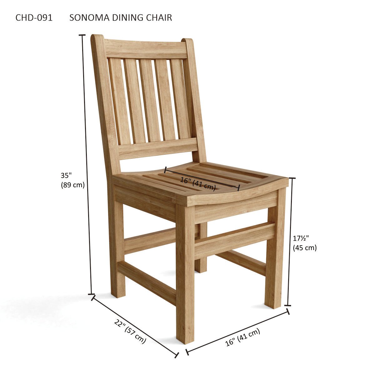 SONOMA DINING CHAIR - Clinch River Fishing USA