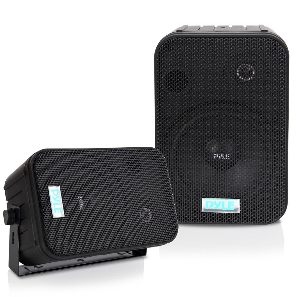 SPEAKERS 6.5" BLACK OUTDOOR PYLE PRO; PAIR - Clinch River Fishing USA