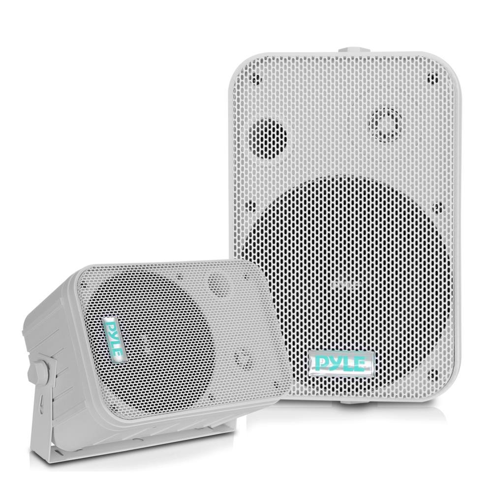 SPEAKERS 6.5" WHITE OUTDOOR PYLE PRO; PAIR - Clinch River Fishing USA