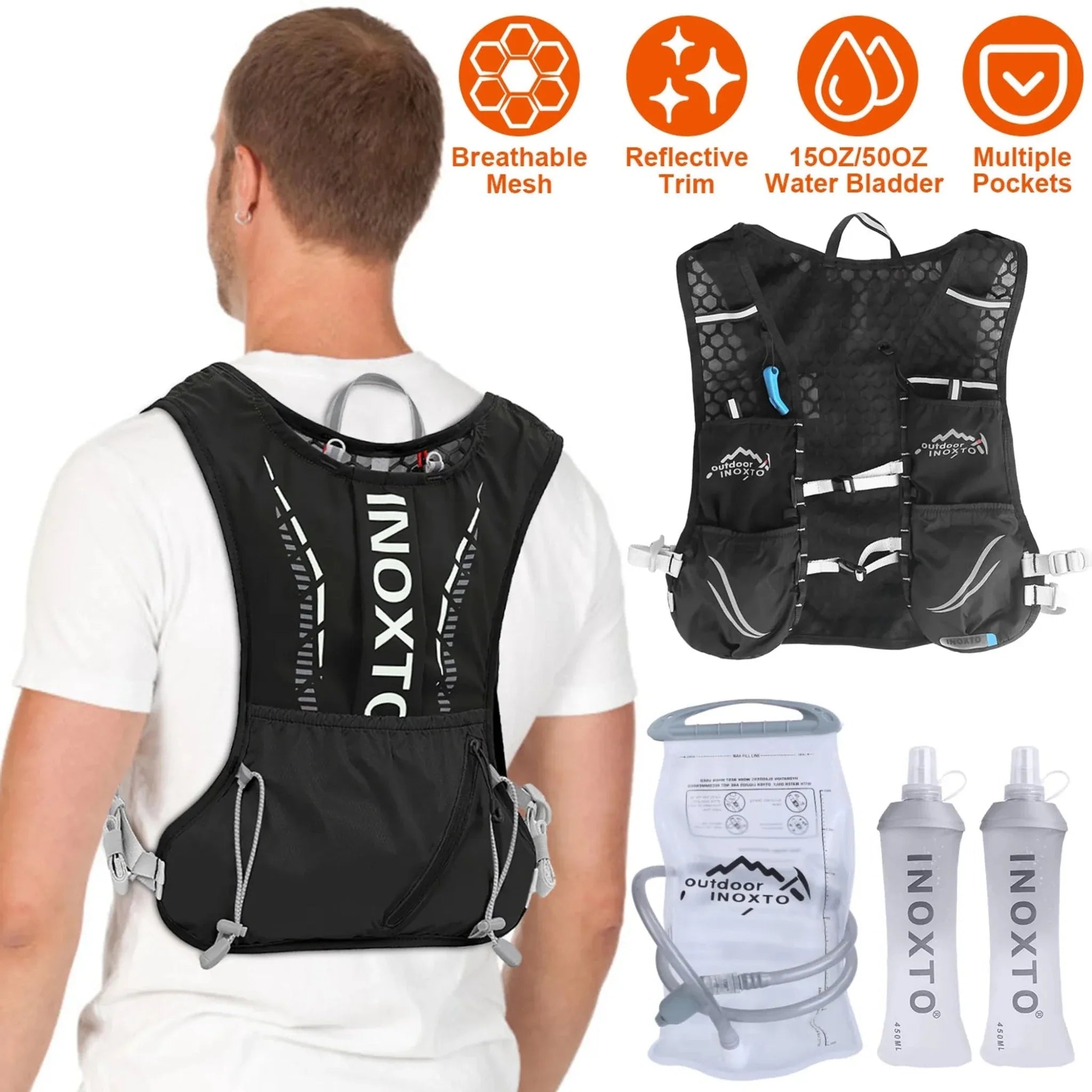 Sport Hydration Vest Running Backpack - Clinch River Fishing USA