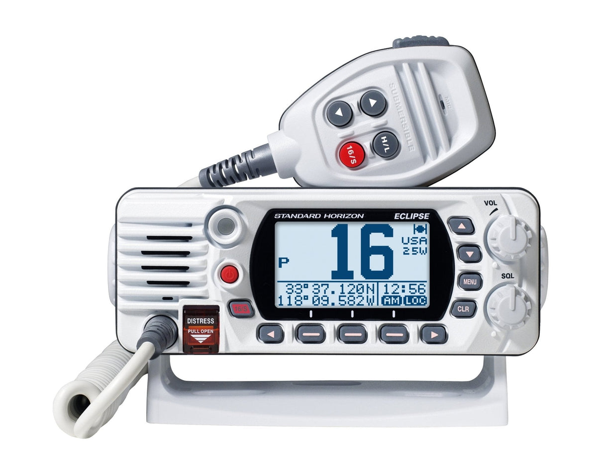 Standard Eclipse White VHF Class D 25 Watt - Clinch River Fishing USA
