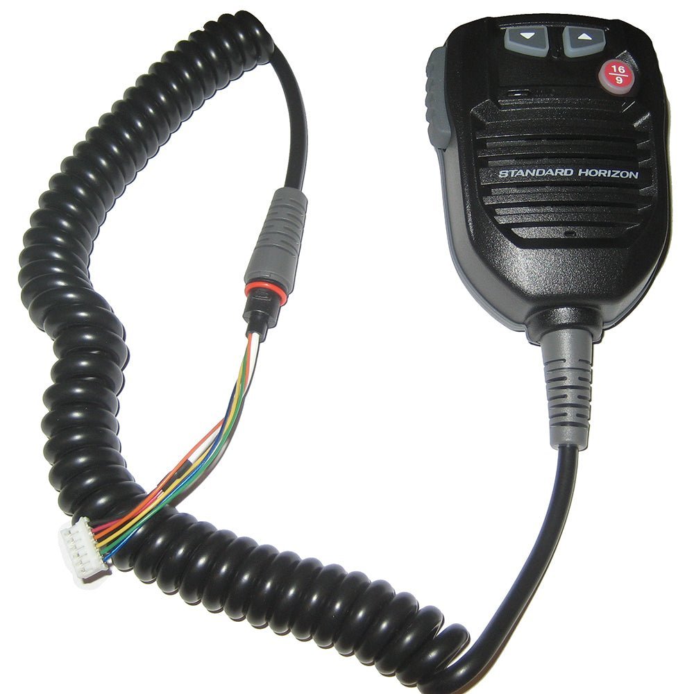 Standard Horizon Replacement VHF Mic f/GX2000B, GX2100B, GX2150B, GX2200B - Black - Clinch River Fishing USA