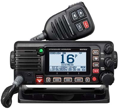 Standard Matrix AIS/GPS Black 25W Fixed Mount VHF NMEA2000 - Clinch River Fishing USA