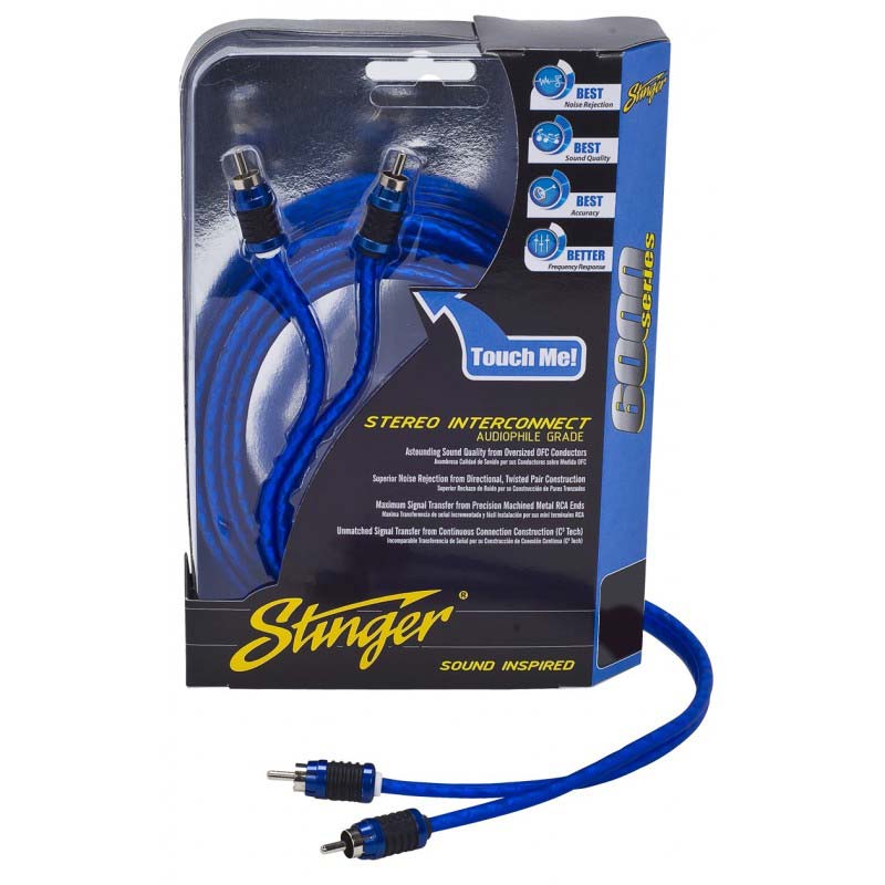 STINGER 3Ft. 2 Channel Shielded RCA Cable - Clinch River Fishing USA