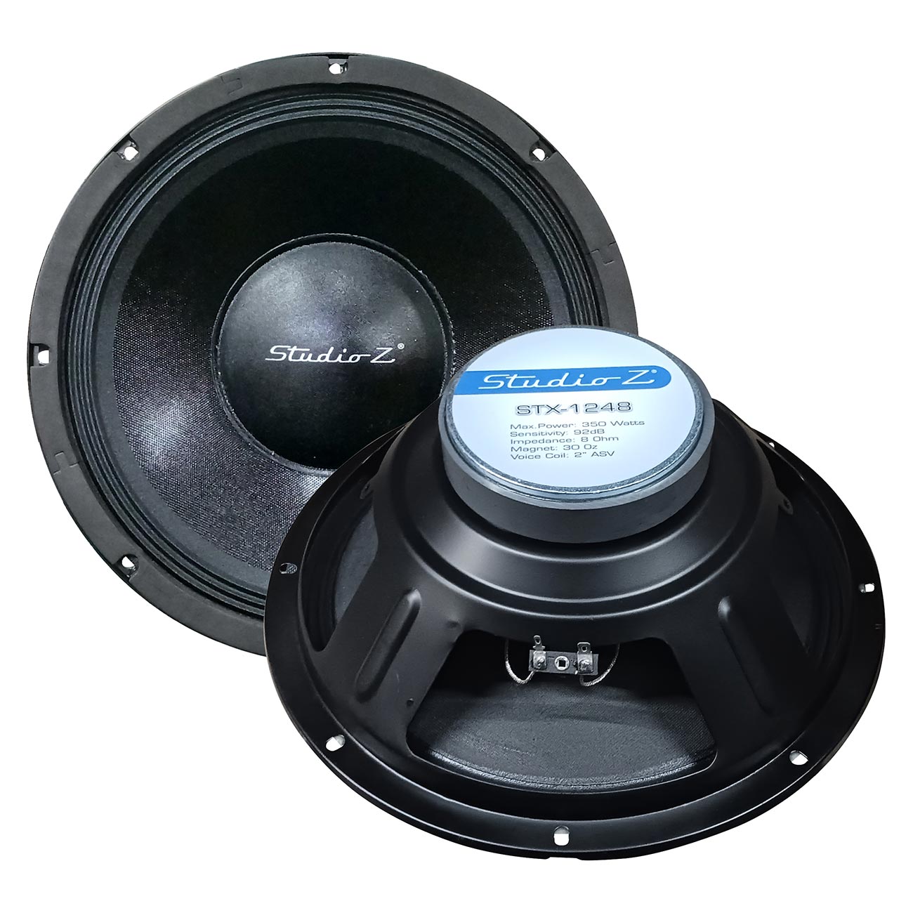 Studio Z 12" Replacement Woofer 350 Watts Max 8 ohm SVC - Clinch River Fishing USA