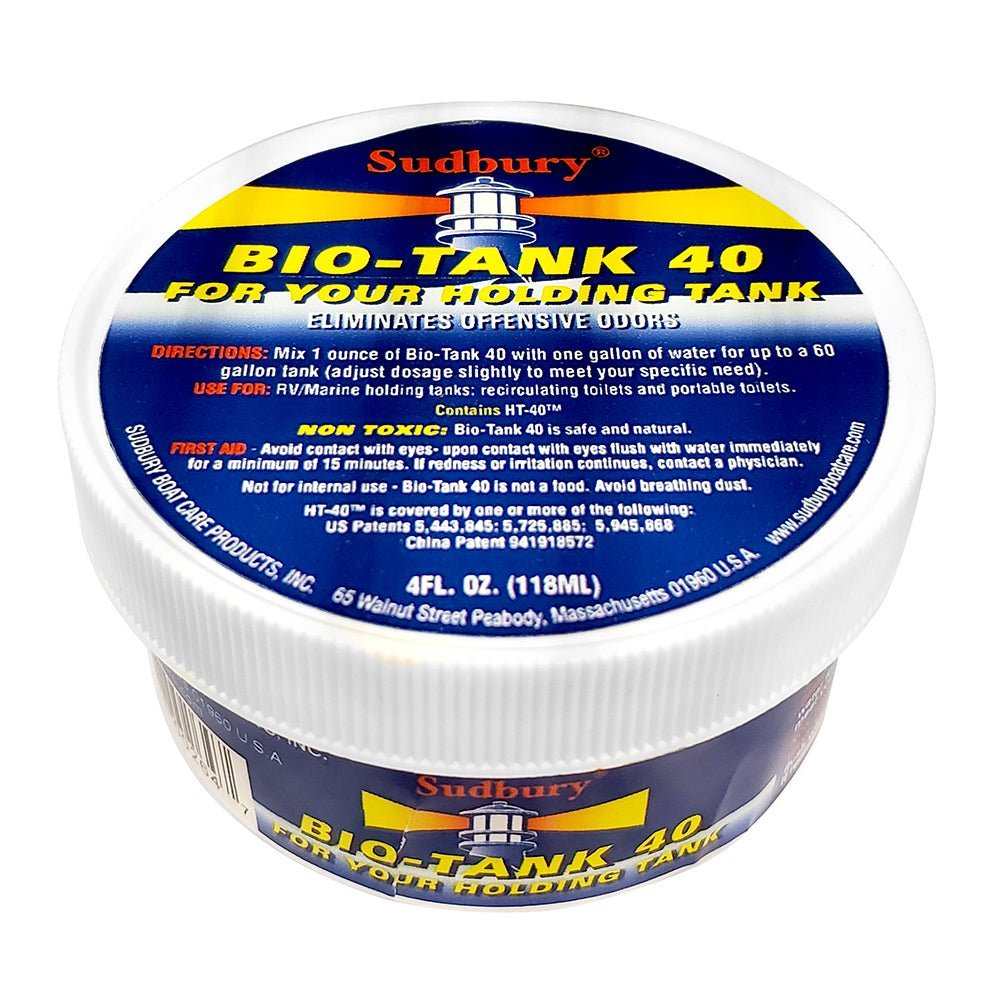 Sudbury Bio-Tank 40 Holding Tank Treatment - 4oz - Clinch River Fishing USA