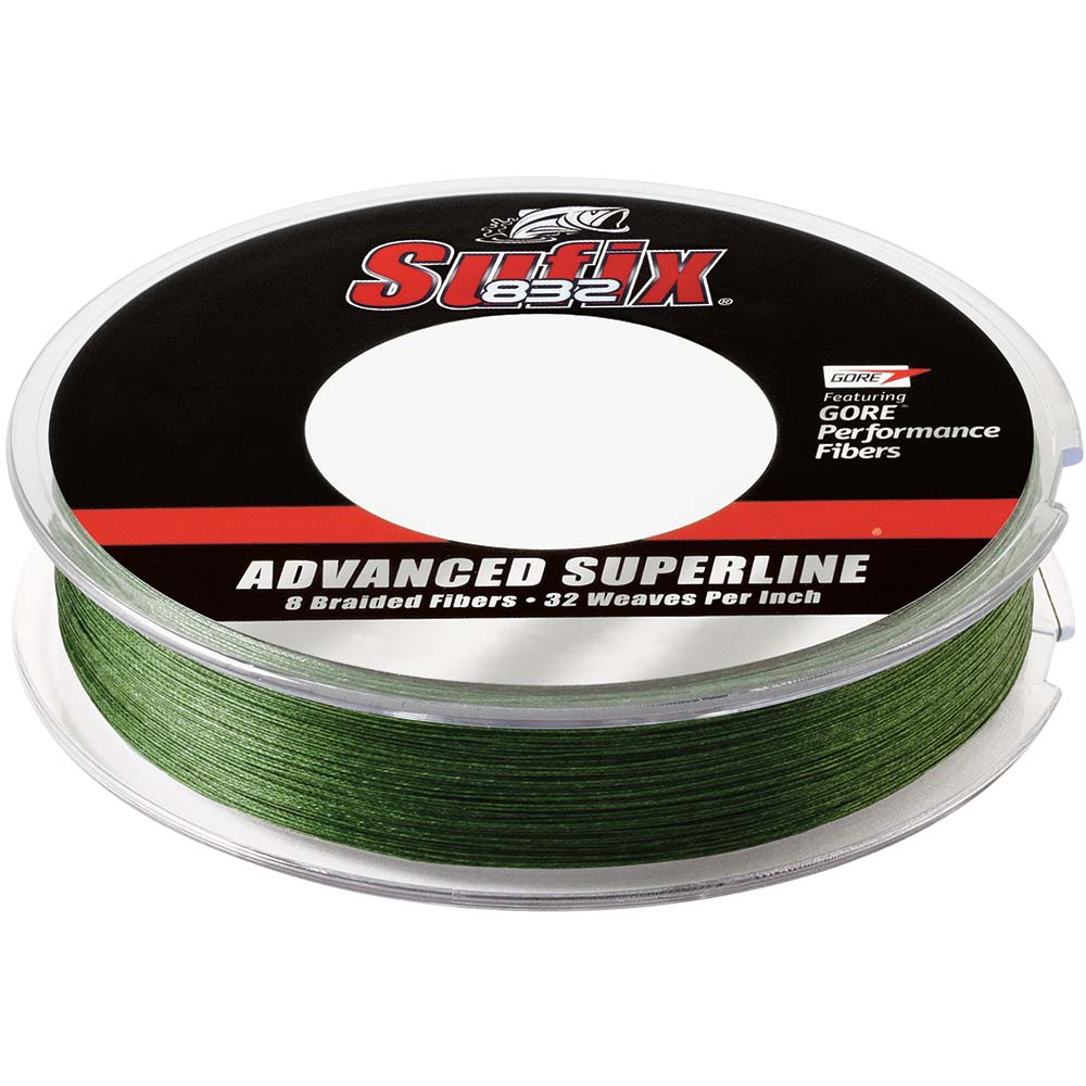 Sufix 832® Advanced Superline® Braid - 30lb - Low-Vis Green - 300 yds - Clinch River Fishing USA