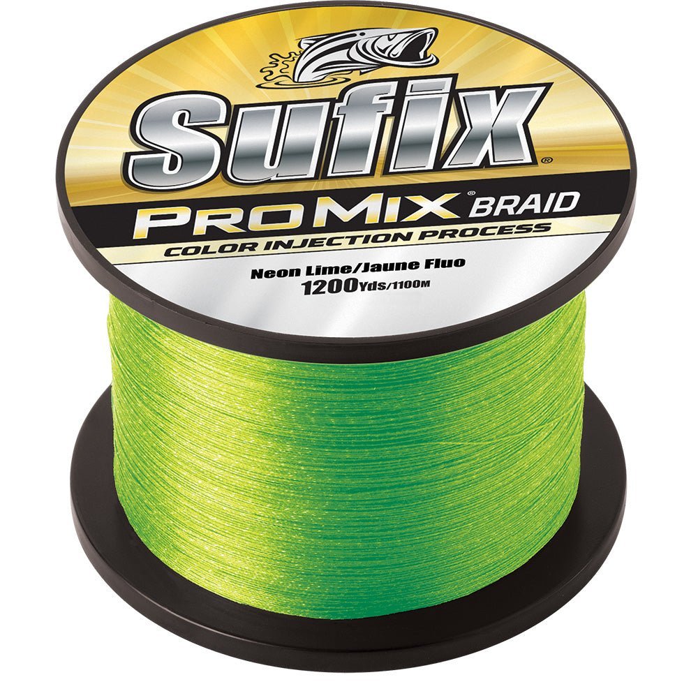 Sufix ProMix® Braid - 40lb - Neon Lime - 1200 yds - Clinch River Fishing USA