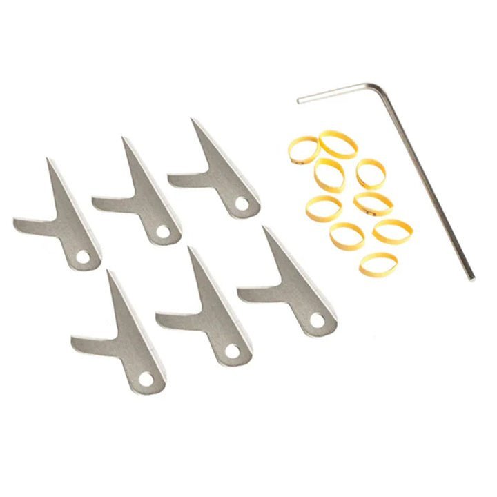 Swhacker 208 Broadhead Replacement Blades & Extra Shrink Tubing 100 Grain (6-pack) - Clinch River Fishing USA