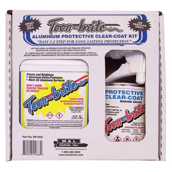 Toon Brite Aluminum Cleaner And Clear Coat Kit