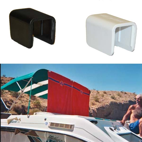 Terricraft Creations Bimini Clip 1" Sq Black-5 Pk