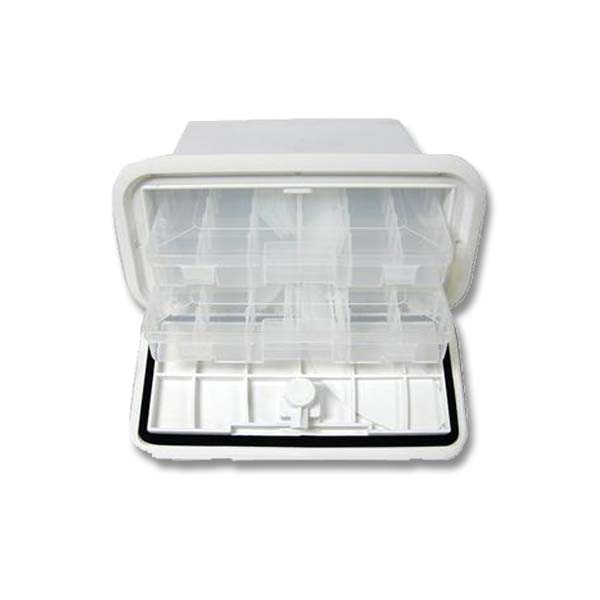 T-H Marine 2 Tray Tackle Box 7X14"-White