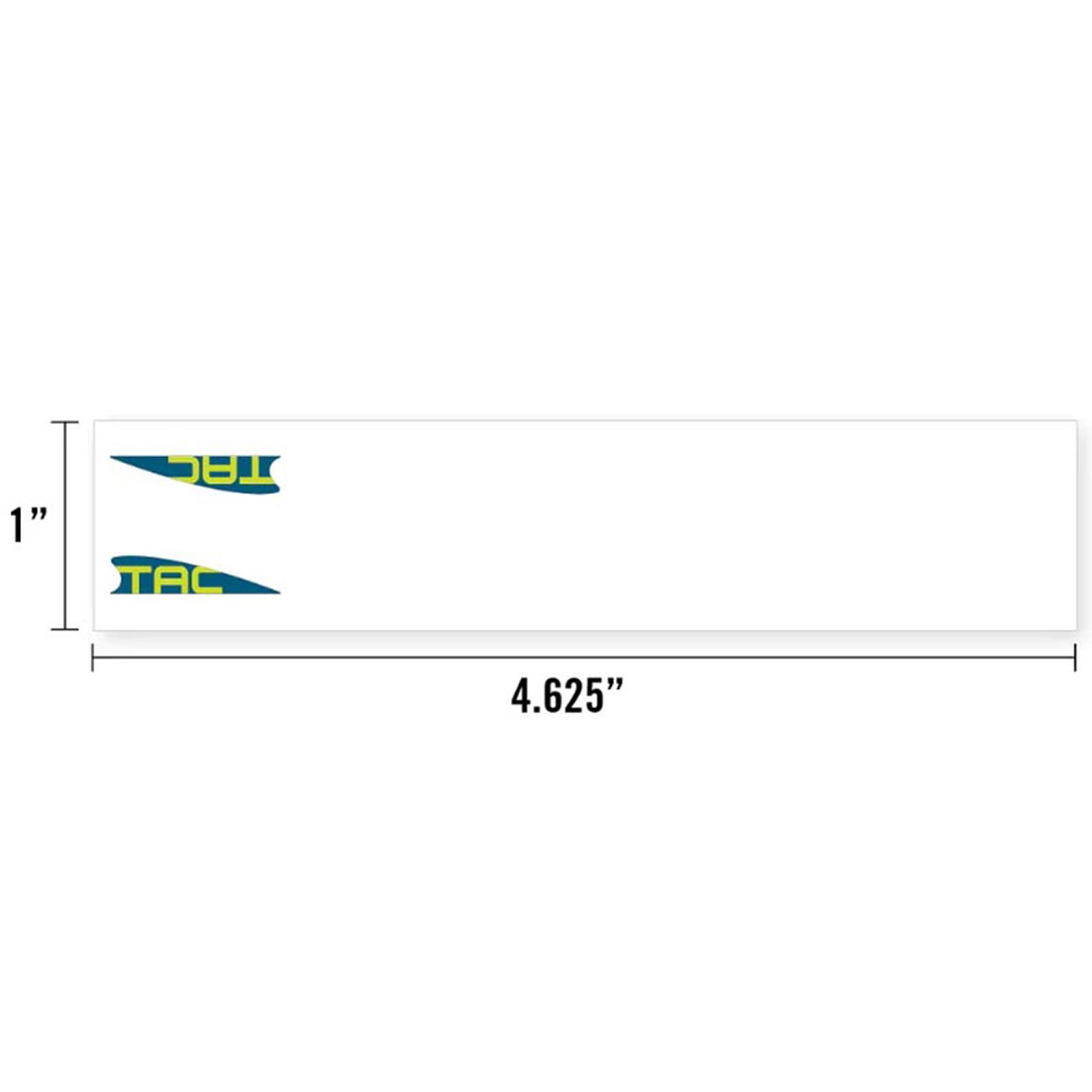 Tac Vanes 4.625" Standard Arrow Wraps - White (13 pack) - Clinch River Fishing USA
