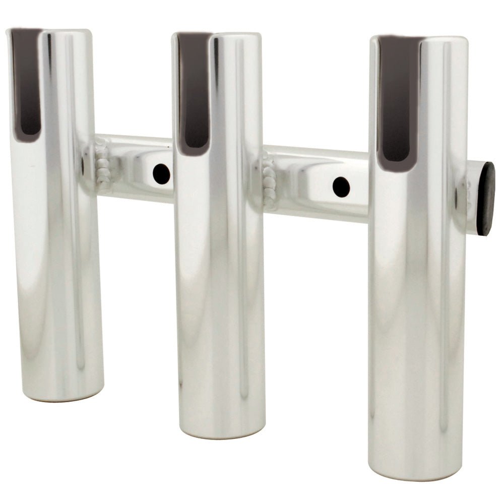 TACO 3 - Rod Holder Rack - Brushed Aluminum - Clinch River Fishing USA