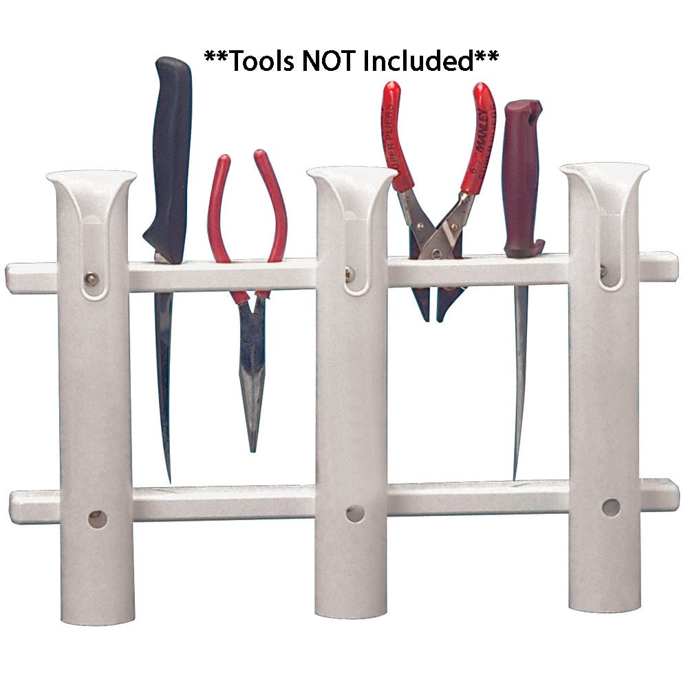 TACO 3-Rod Poly Rod Rack - White - Clinch River Fishing USA