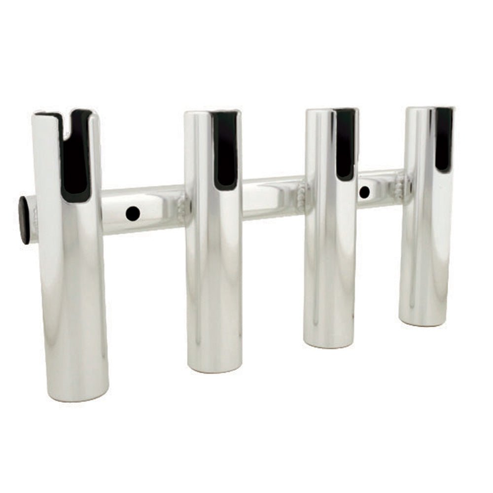 TACO 4 - Rod Holder Rack - Brushed Aluminum - Clinch River Fishing USA
