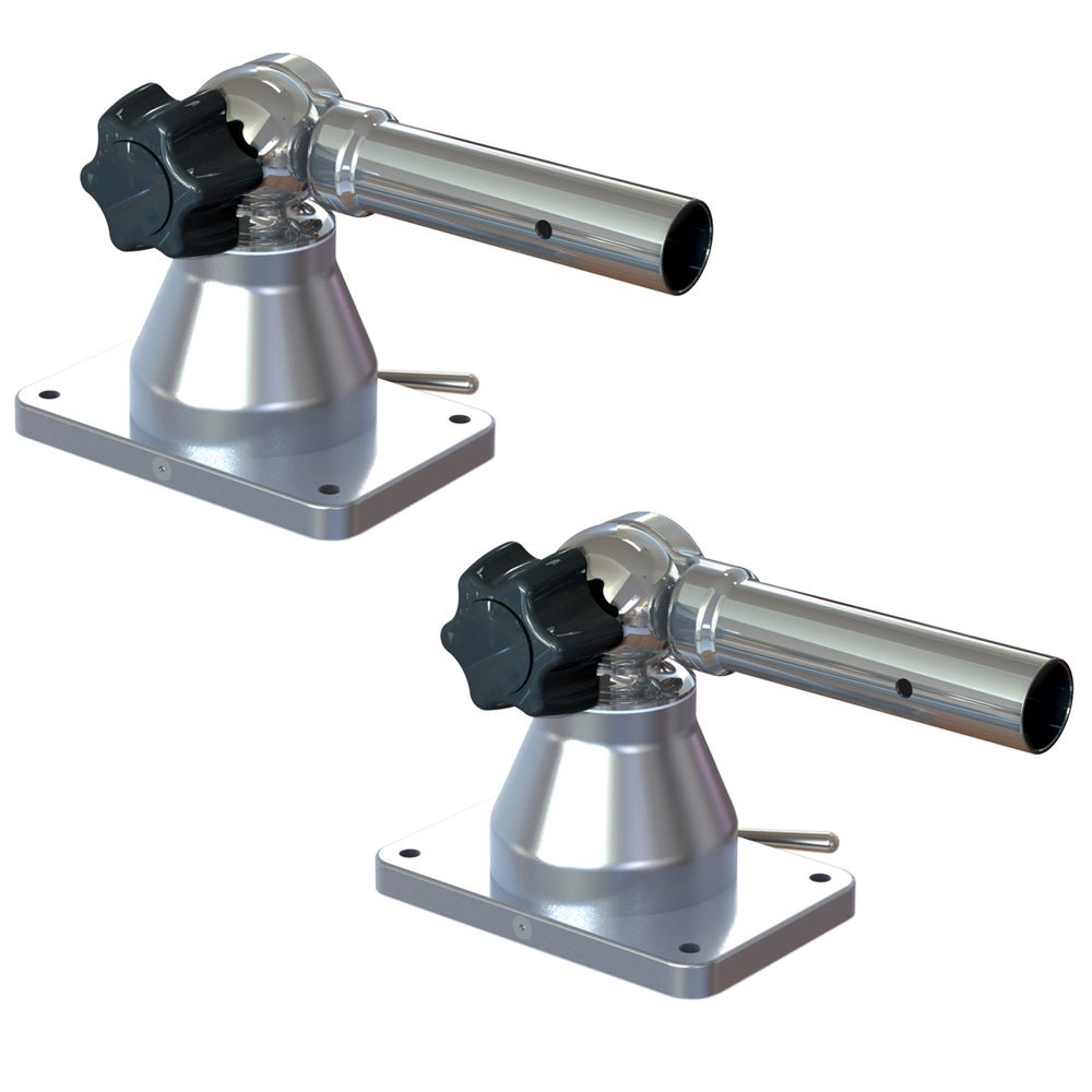 TACO Grand Slam 170 Outrigger Top Mounts - 1-1/8" (Pair) - Clinch River Fishing USA