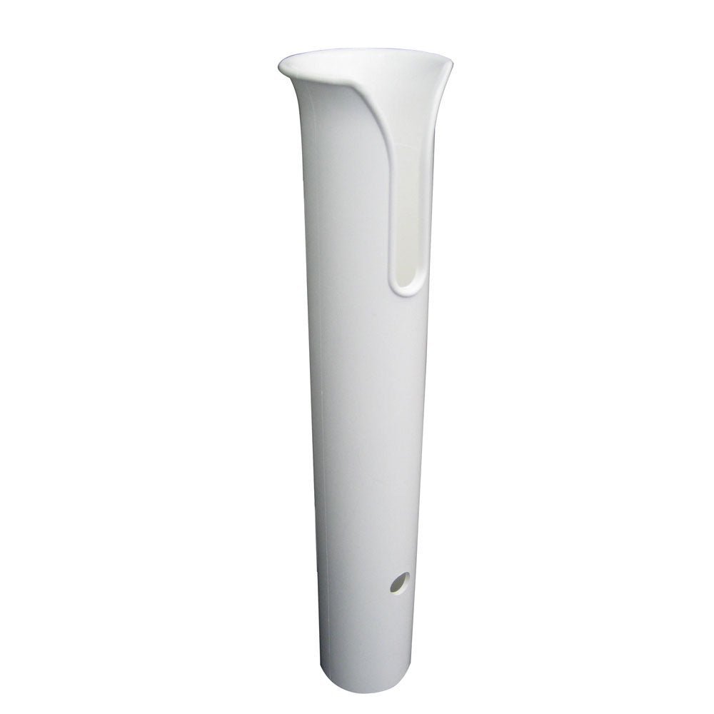 TACO Poly Thru-Bolt Rod Holder w/Mounting Holes - No Hardware - White - Clinch River Fishing USA
