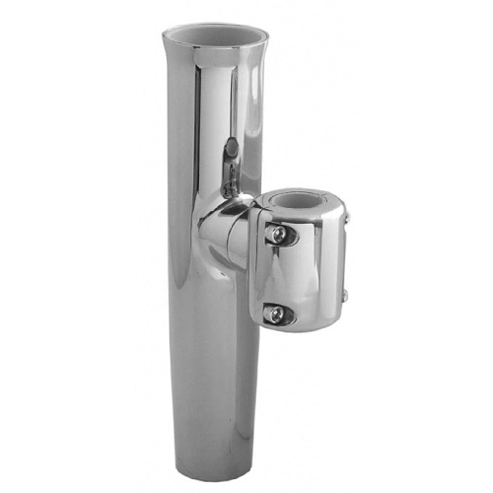 TACO Stainless Steel Clamp-On Adjustable Rod Holder - Fits 1-11/16" & 1-15/16" O.D. Pipe - Clinch River Fishing USA