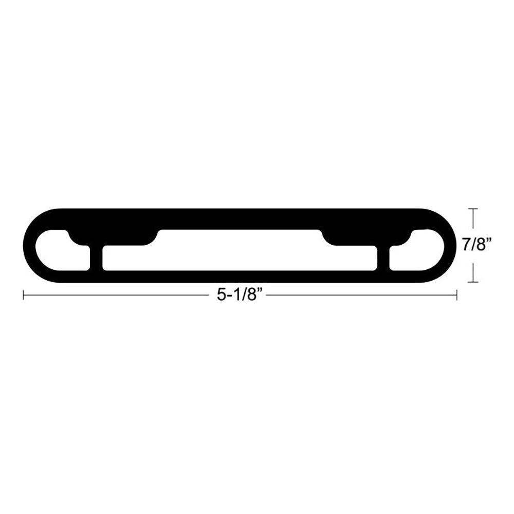 TACO T-Top Extrusion Plate Pre-Drilled for Grand Slams - 20" - Pair - Clinch River Fishing USA