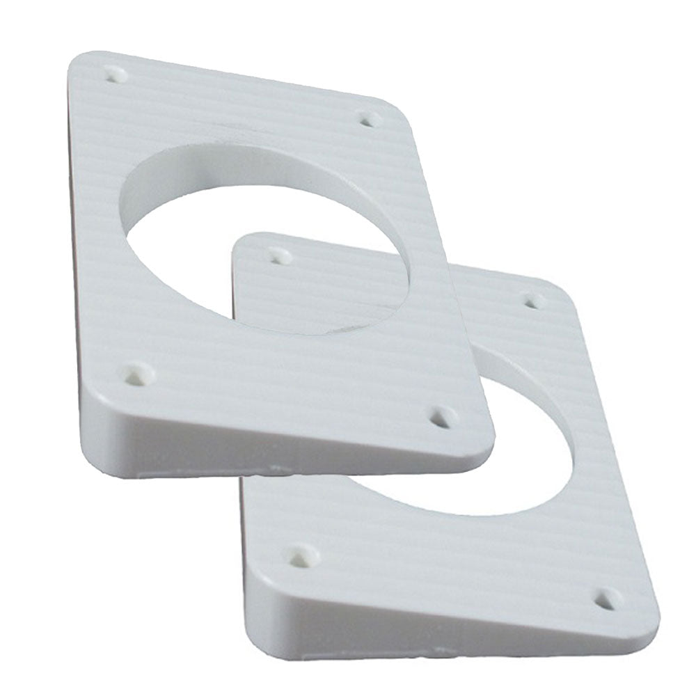 TACO Wedge Plates f/Grand Slam Outriggers - White - Clinch River Fishing USA