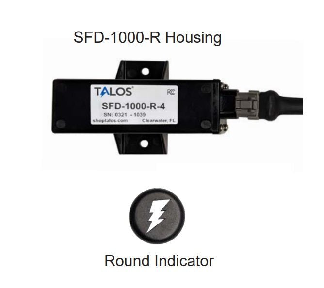 Talos SFD1000R Black Round Flush Mount Lightning Detector with 10ft Cable - Clinch River Fishing USA