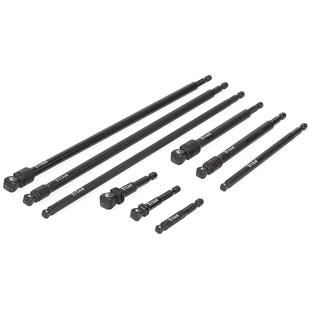 Titan 9 pc Impact Wobble Socket Adapter Set - Clinch River Fishing USA