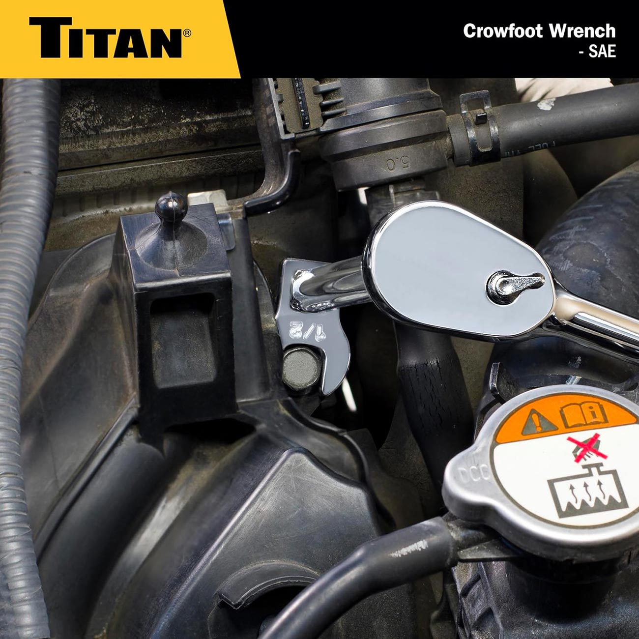 Titan SAE 1/2" Drive Crowfoot Wrench: 1-1/4" - Clinch River Fishing USA