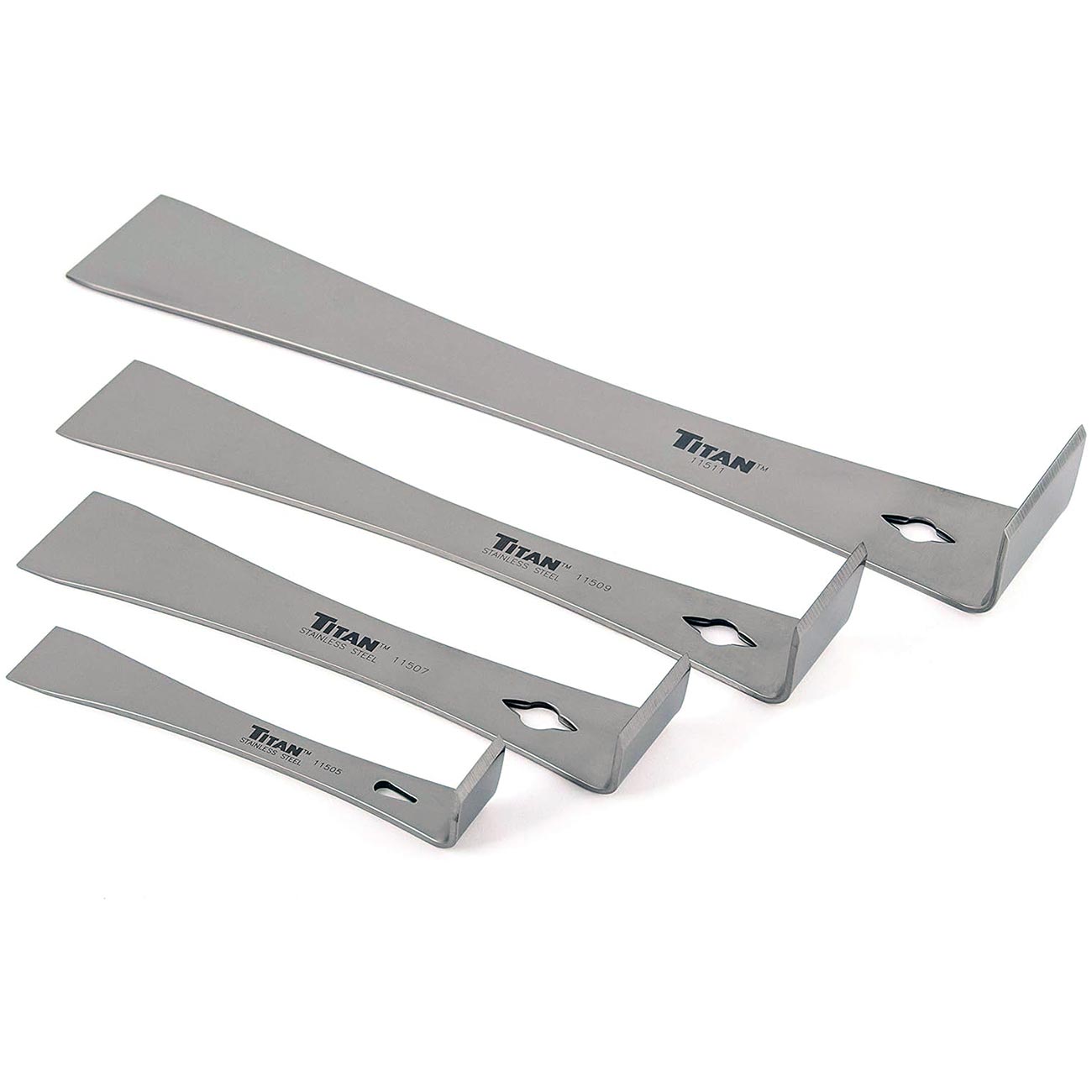 Titan Stainless Steel Pry Bar Scraper Set (4 Piece Set) - Clinch River Fishing USA